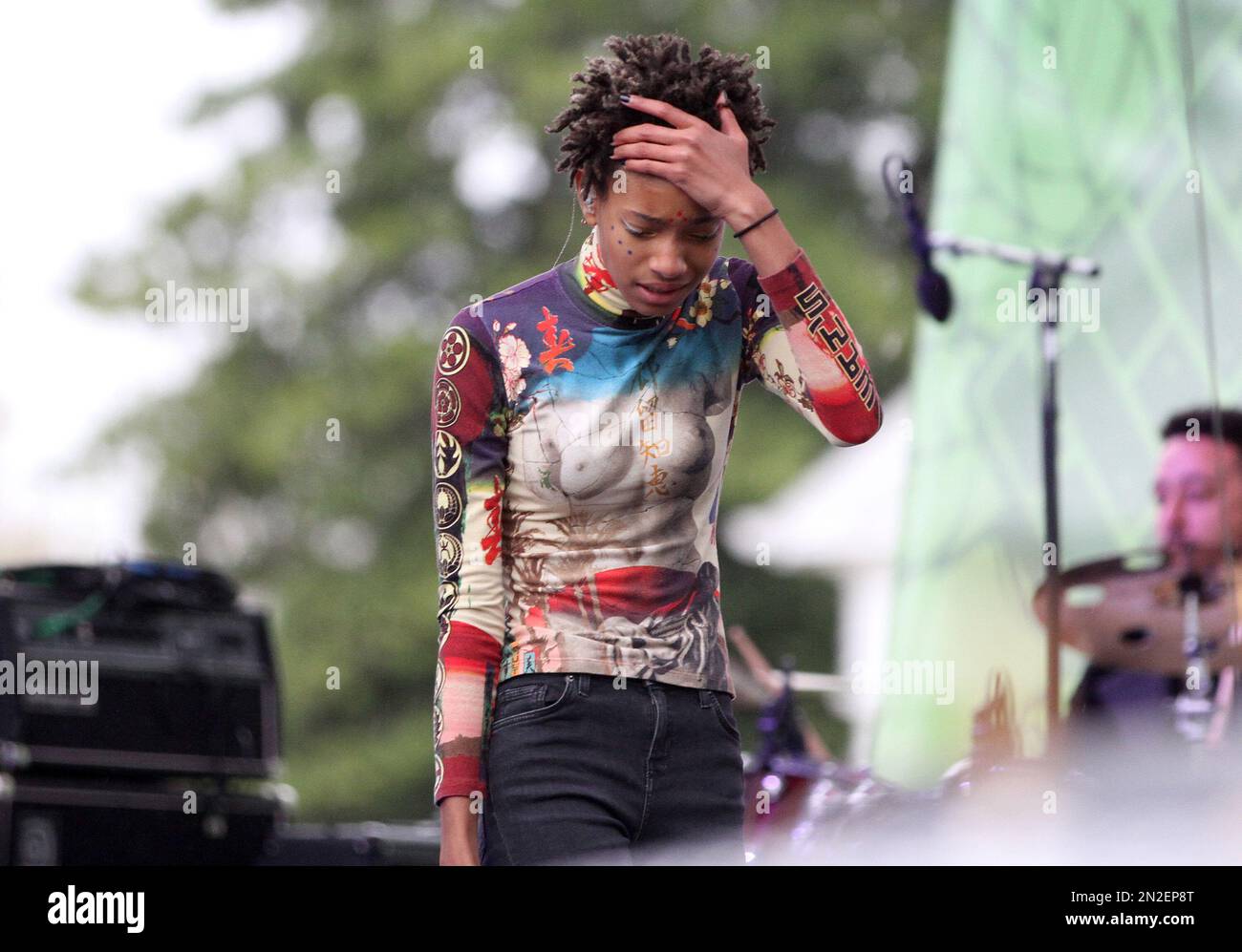 Willow Smith performs at the 2015 Broccoli City Festival at the Gateway DC Pavilion on Saturday