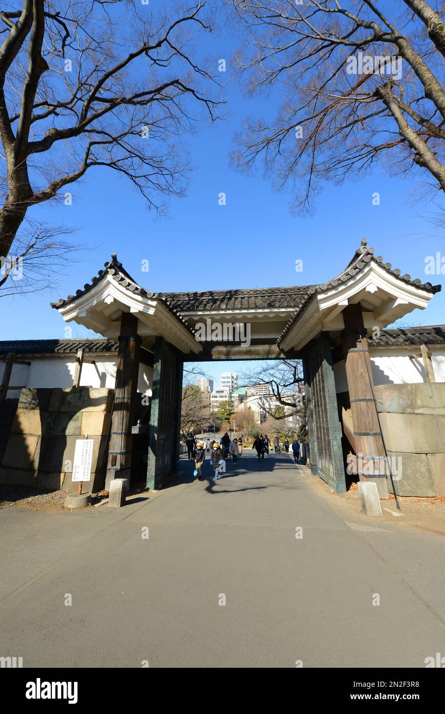 Tayasumon Gate of the Imperial palace in Chiyoda, Tokyo, Japan. Stock Photo