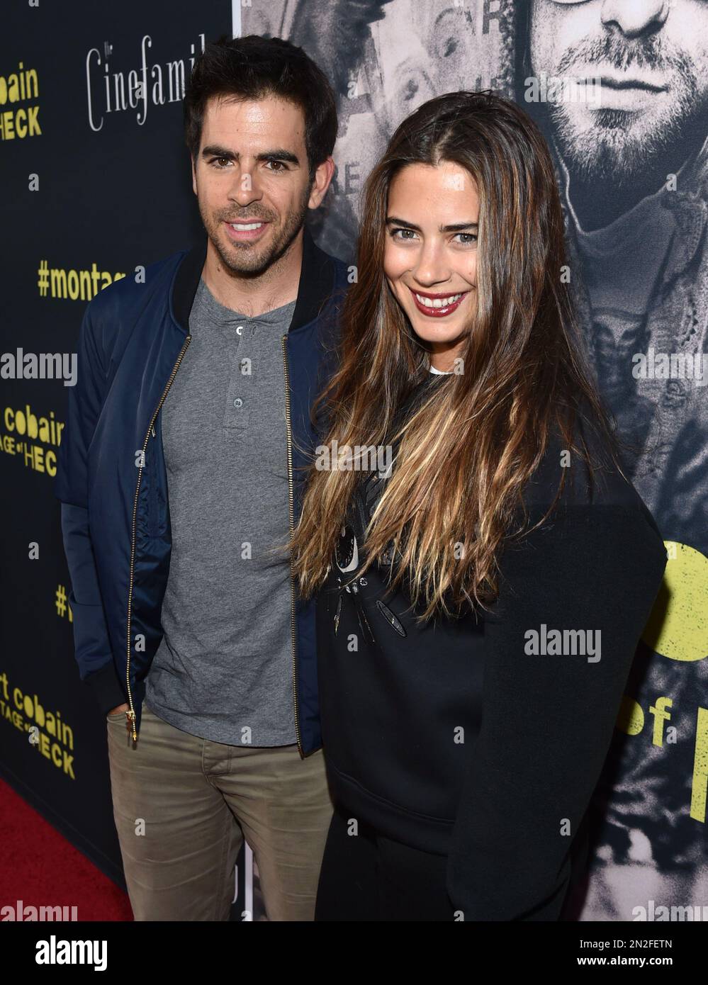 Eli Roth and Lorenza Izzo attend the LA Premiere of 