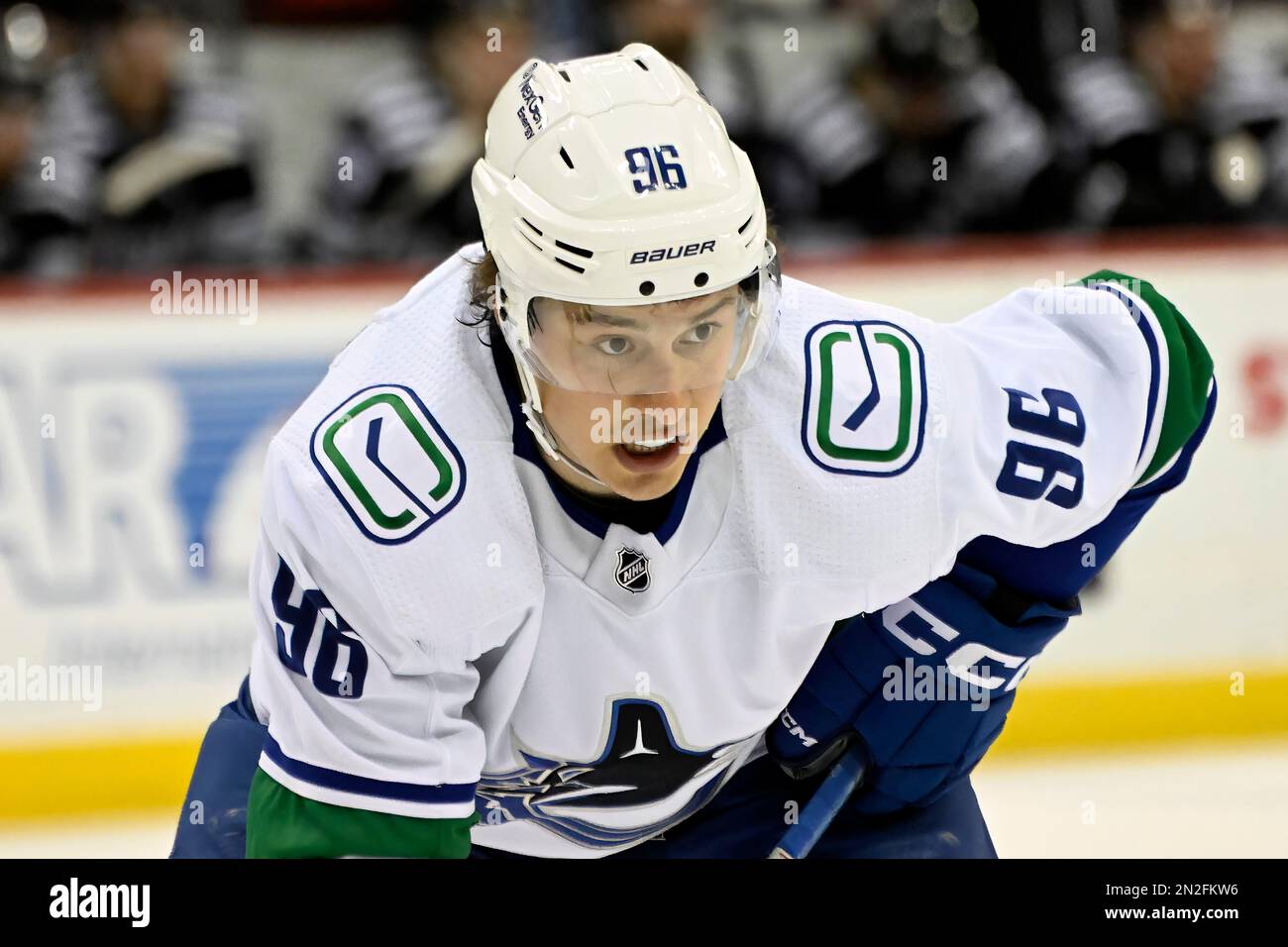 Vancouver Canucks left wing Andrei Kuzmenko during the first period of(07)