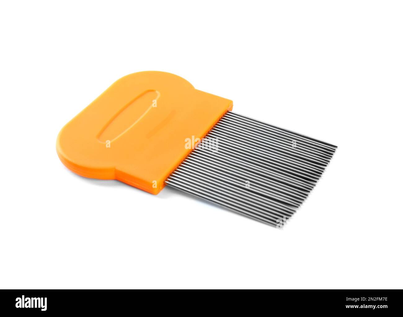 Metal comb for removing lice isolated on white Stock Photo Alamy