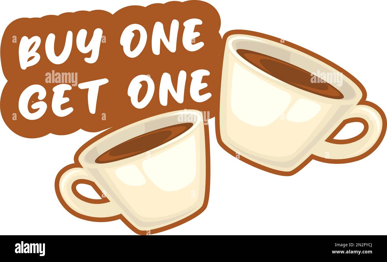 Buy one get one free and chocolate Stock Vector Images - Alamy