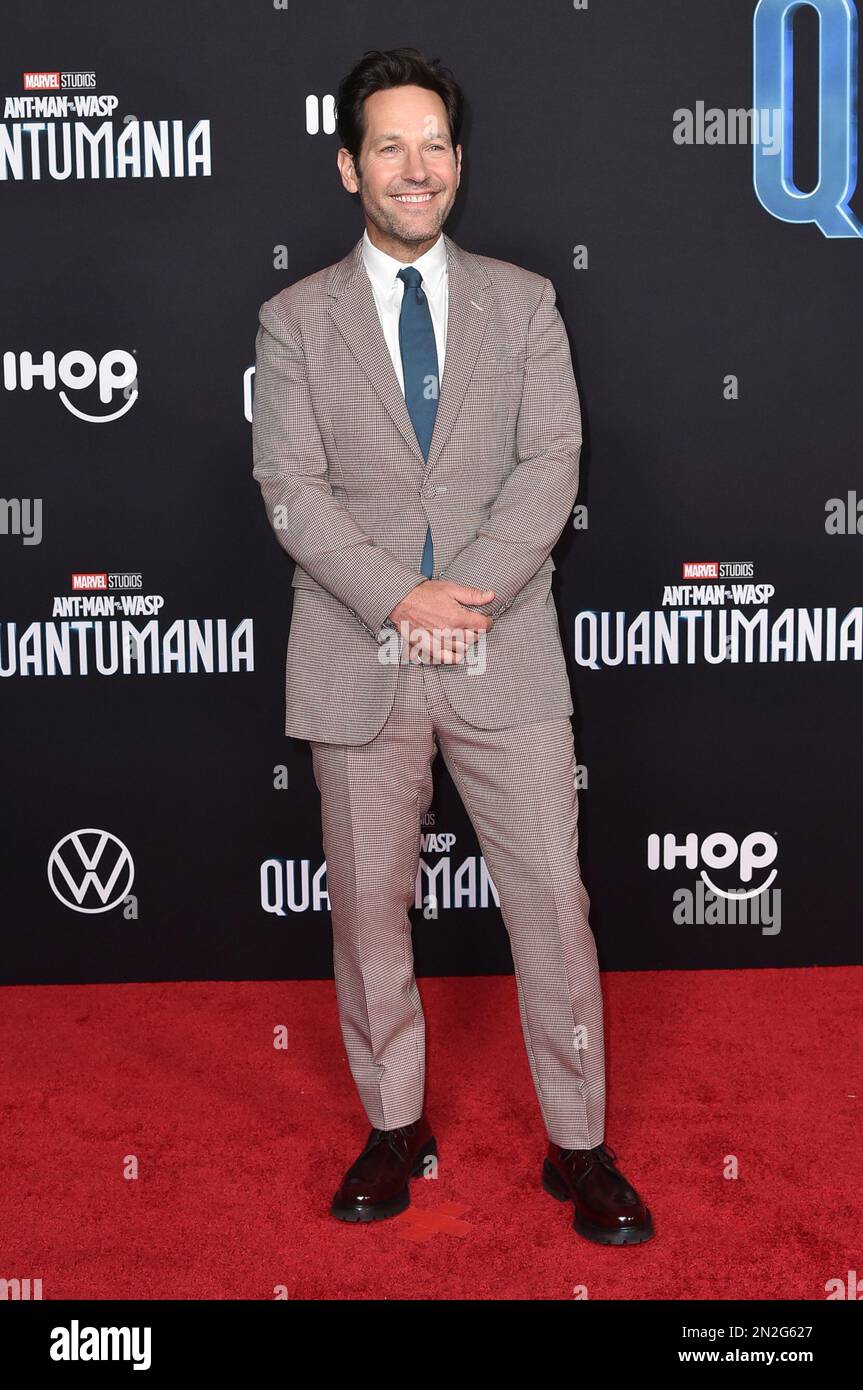 Actor Paul Rudd Los Angeles Premiere 'Ant Man Wasp' Held – Stock