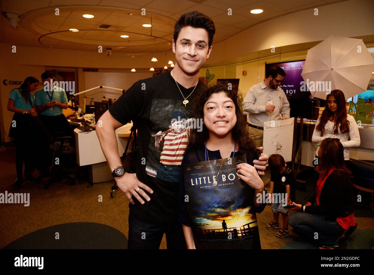 David Henrie from the inspirational movie Little Boy visits
