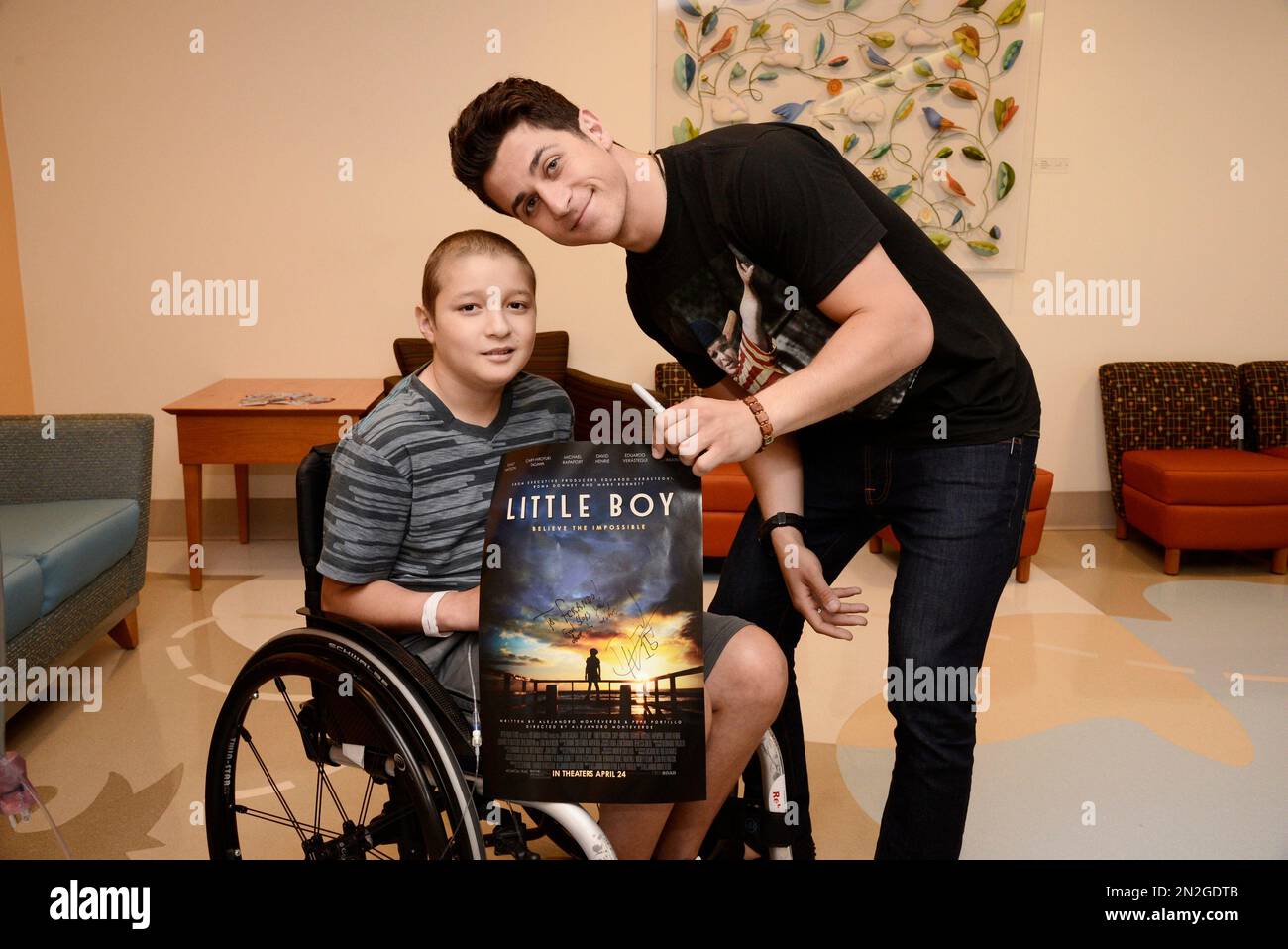 David Henrie from the inspirational movie Little Boy visits