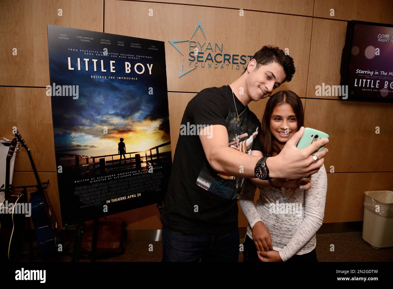 David Henrie from the inspirational movie Little Boy visits