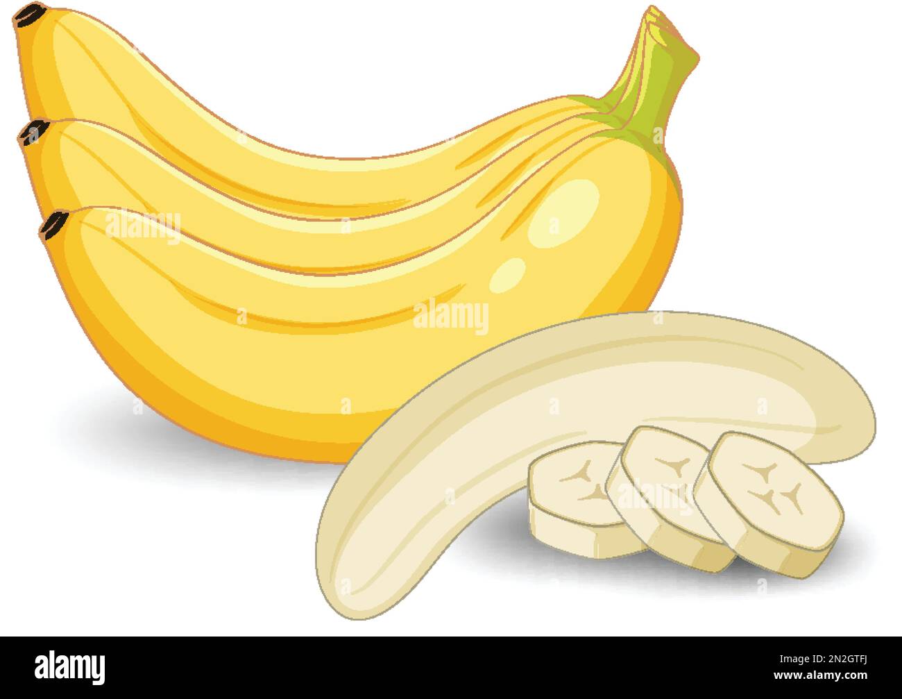 Isolated banana fruit cartoon illustration Stock Vector Image & Art Alamy
