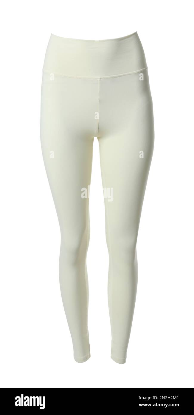 Women's leggins isolated on white. Sports clothing Stock Photo