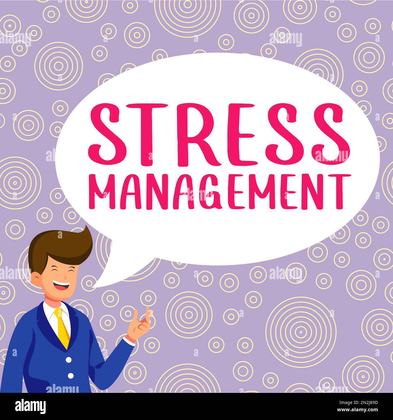 Conceptual caption Stress Management. Business idea learning ways of ...