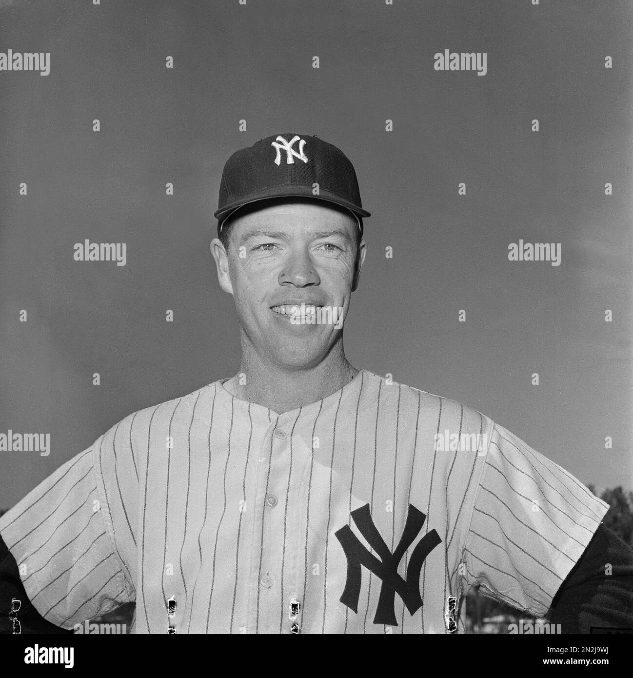 Gil McDougald of the New York Yankees is pictured during spring