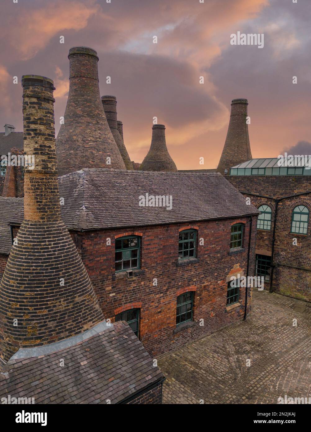 Stokeontrent, Staffordshire, England, Old Gladstone Potteries and