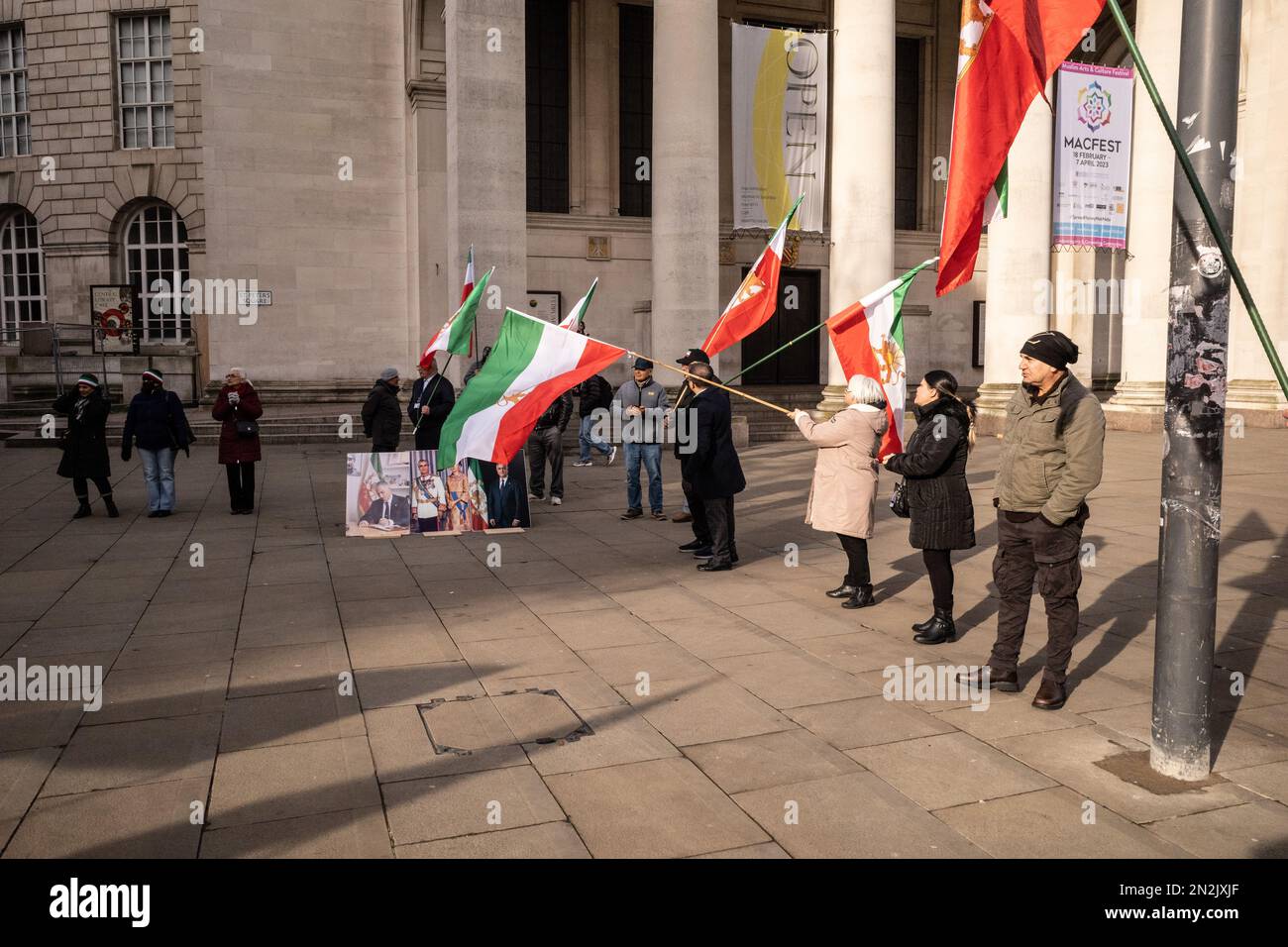 Manchester, Sunday, 5th February 2023 Women's Rights in Iran Demo Stock