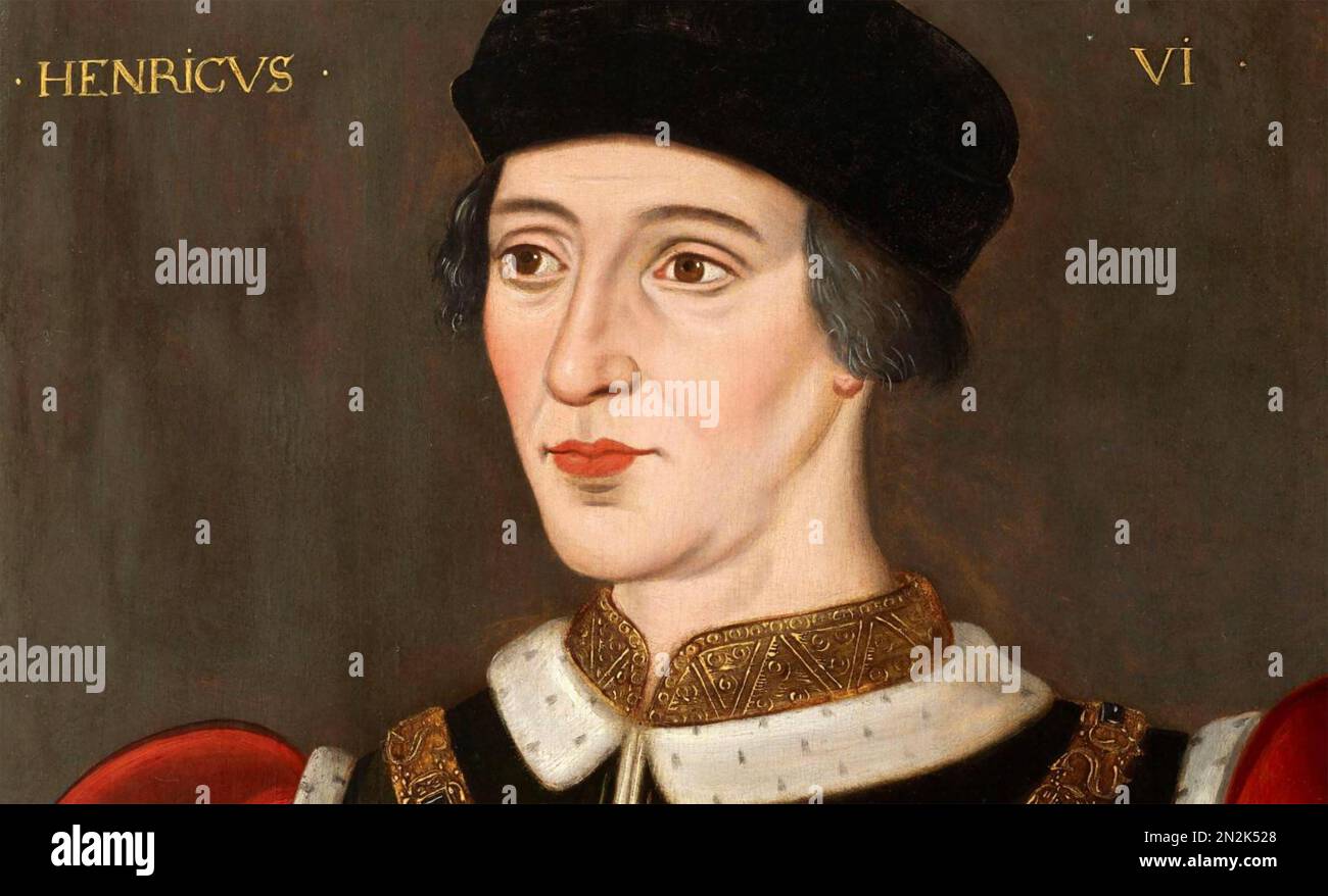 HENRY VI  OF ENGLAND (1421-1471)  by unknown artist in 16th century Stock Photo