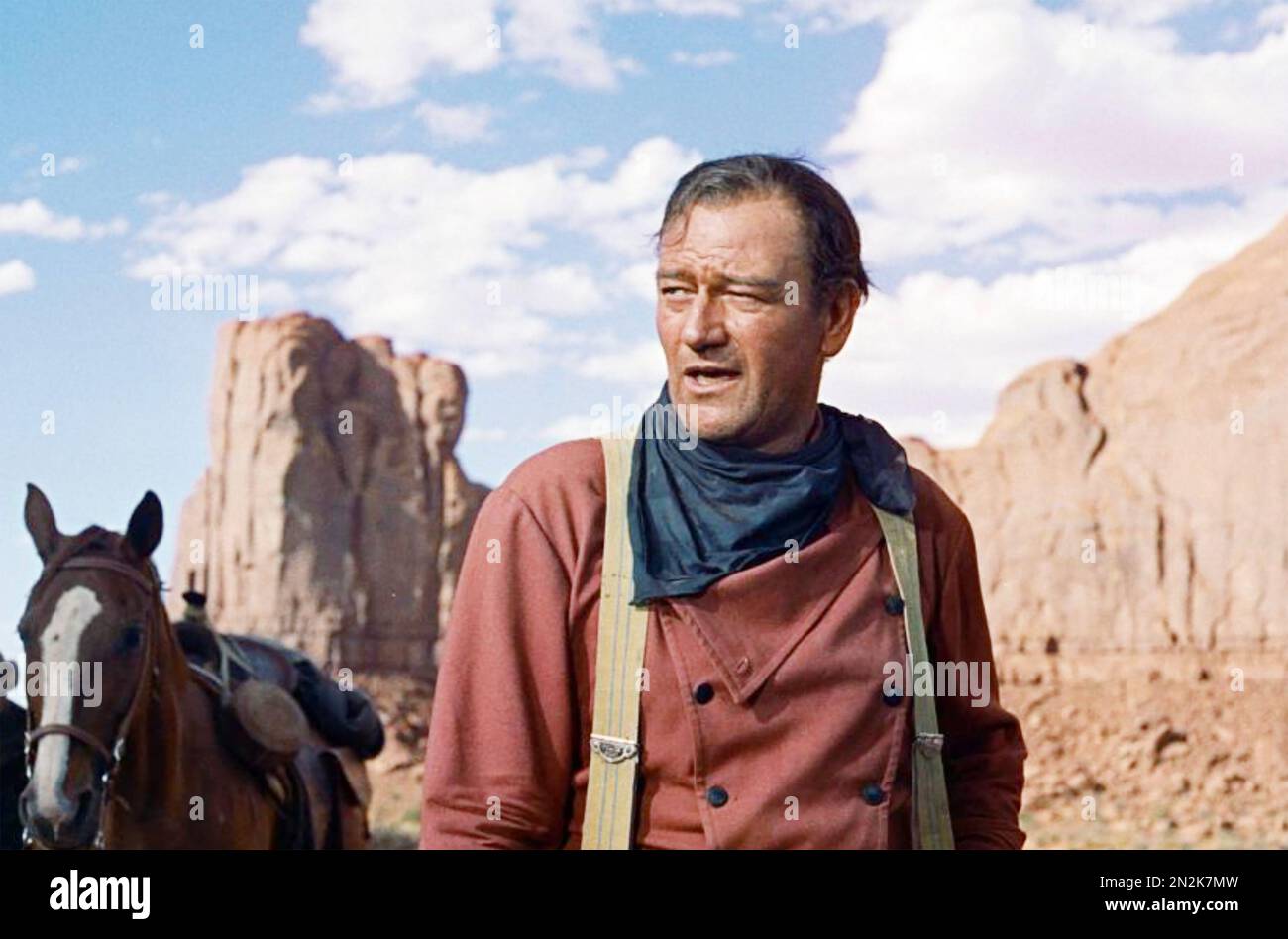 THE SEARCHERS 1956 Warner Bros. film with John Wayne directed by John Ford Stock Photo