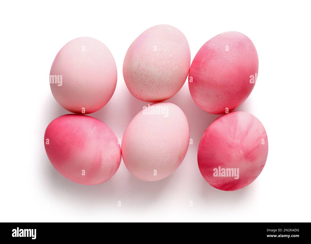 Painted Easter eggs isolated on white background Stock Photo - Alamy