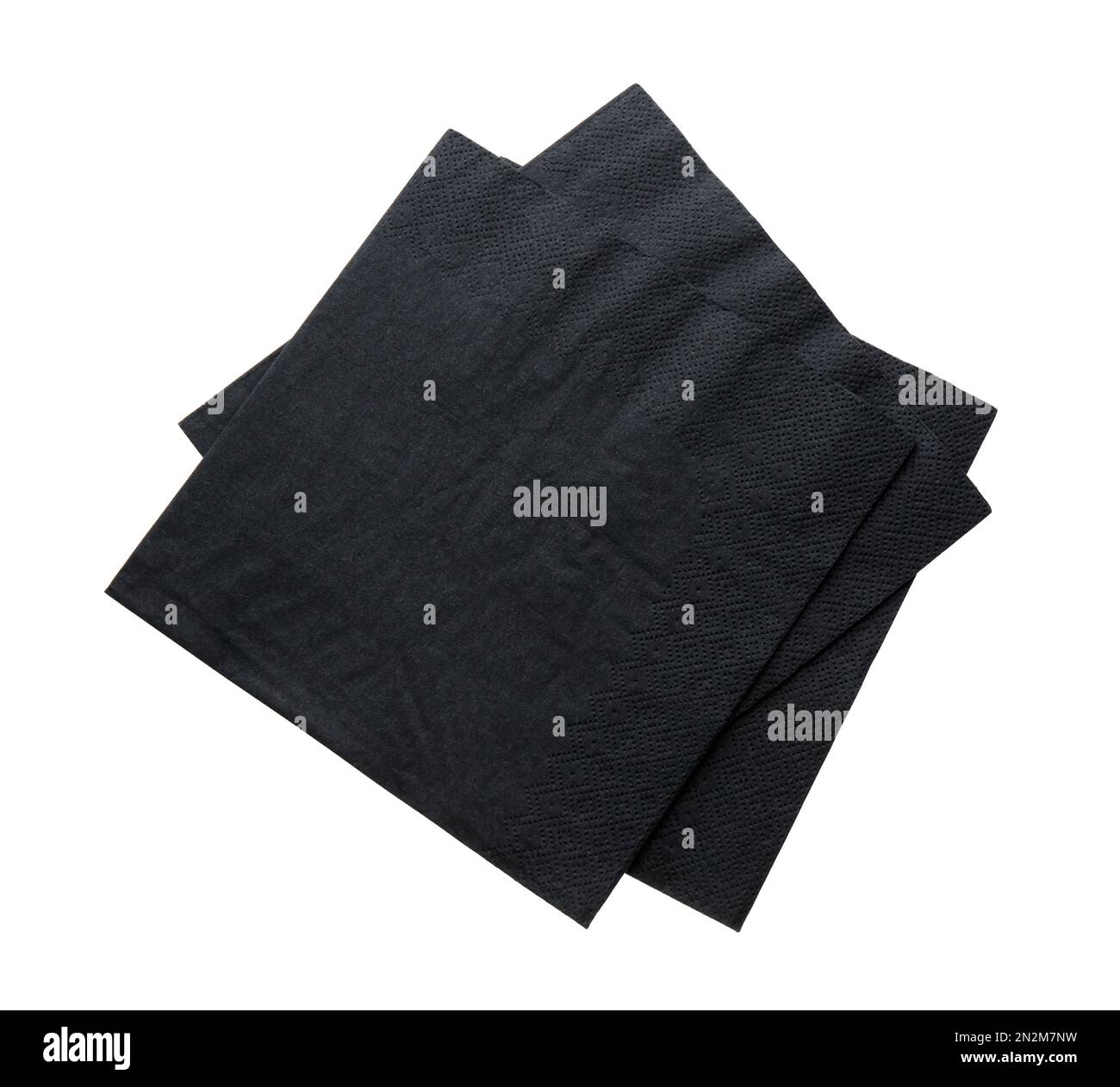 Black clean paper tissues on white background, top view Stock Photo Alamy