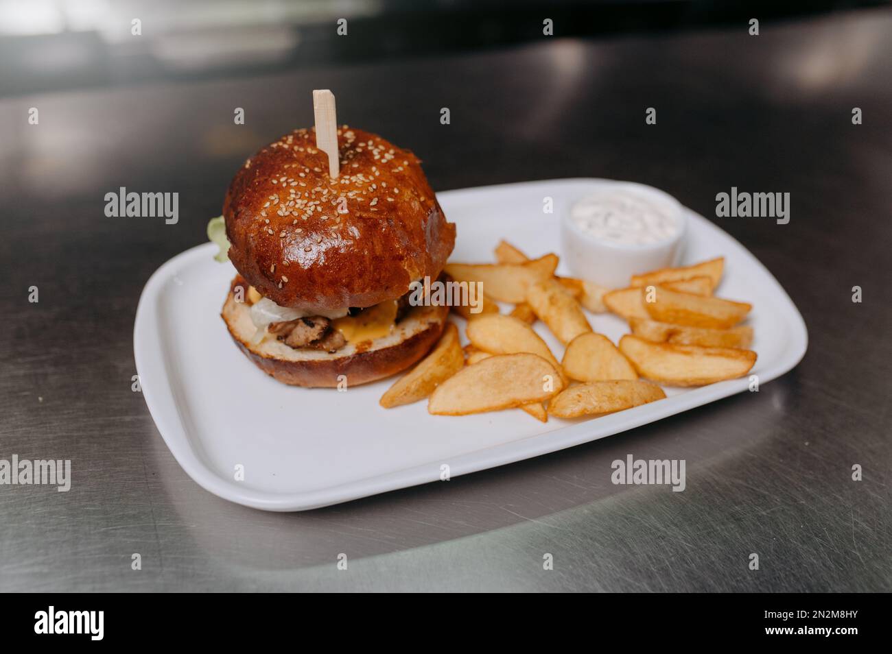 Big king burger hi-res stock photography and images - Alamy