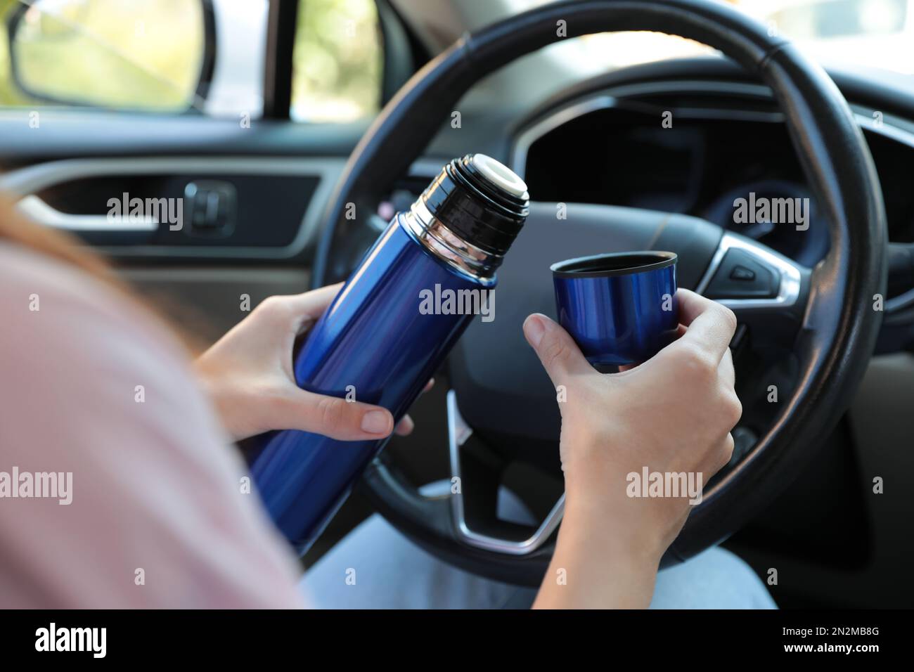 Blue car drivers seat hi-res stock photography and images - Alamy
