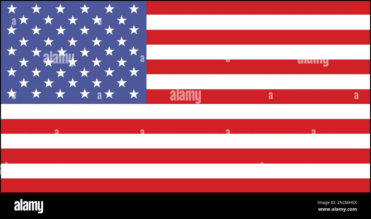 Fahne Flagge USA Vereinigte Staaten von Amerika Stock Photo