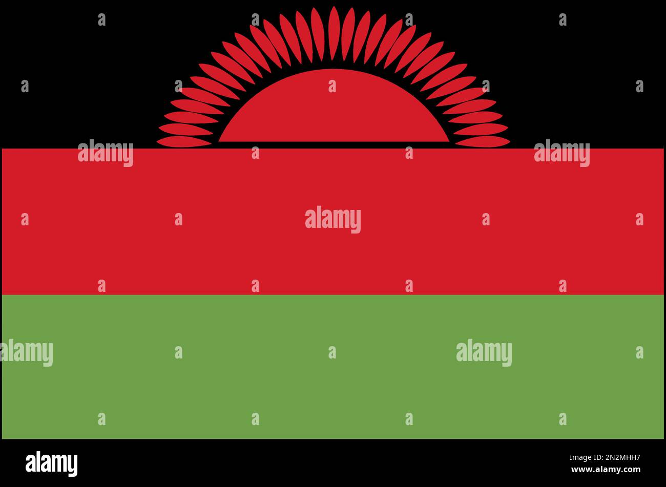 Flagge Fahne : Malawi Stock Photo