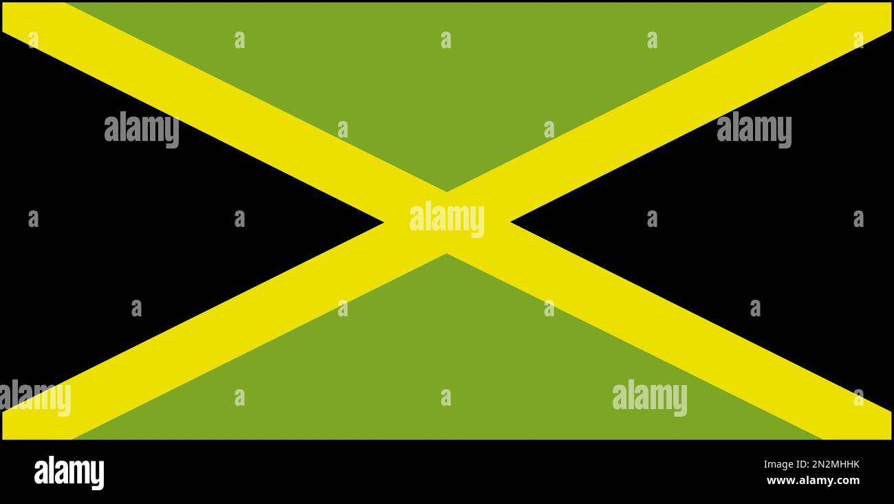 Flagge Fahne Nationalfahne Jamaica Jamaika Stock Photo