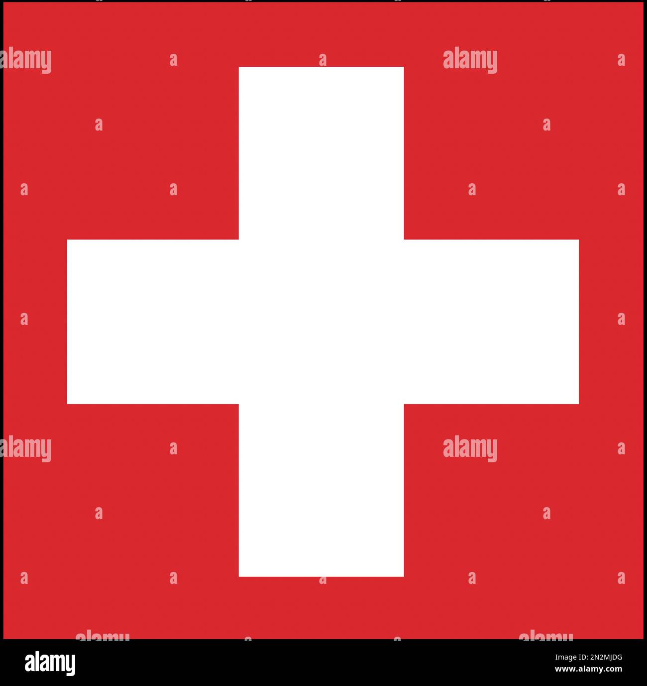 Fahne Flagge Schweiz Suisse Stock Photo