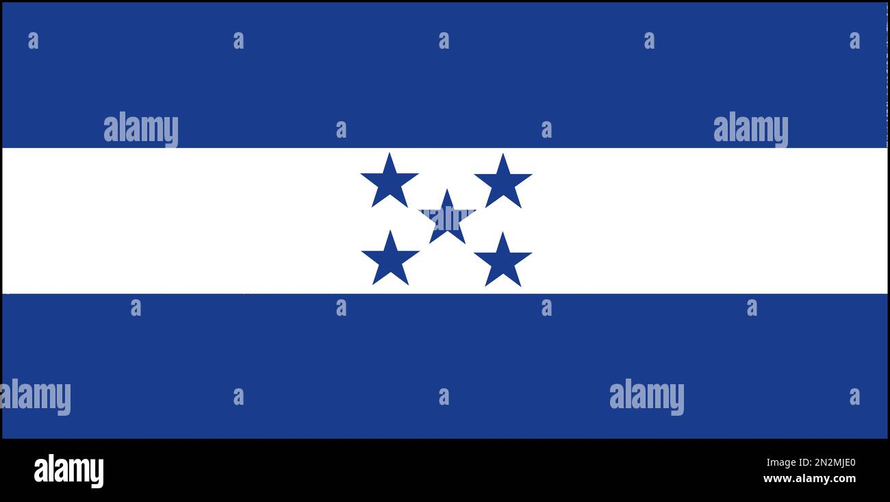 Flagge Fahne Nationalfahne Honduras Stock Photo