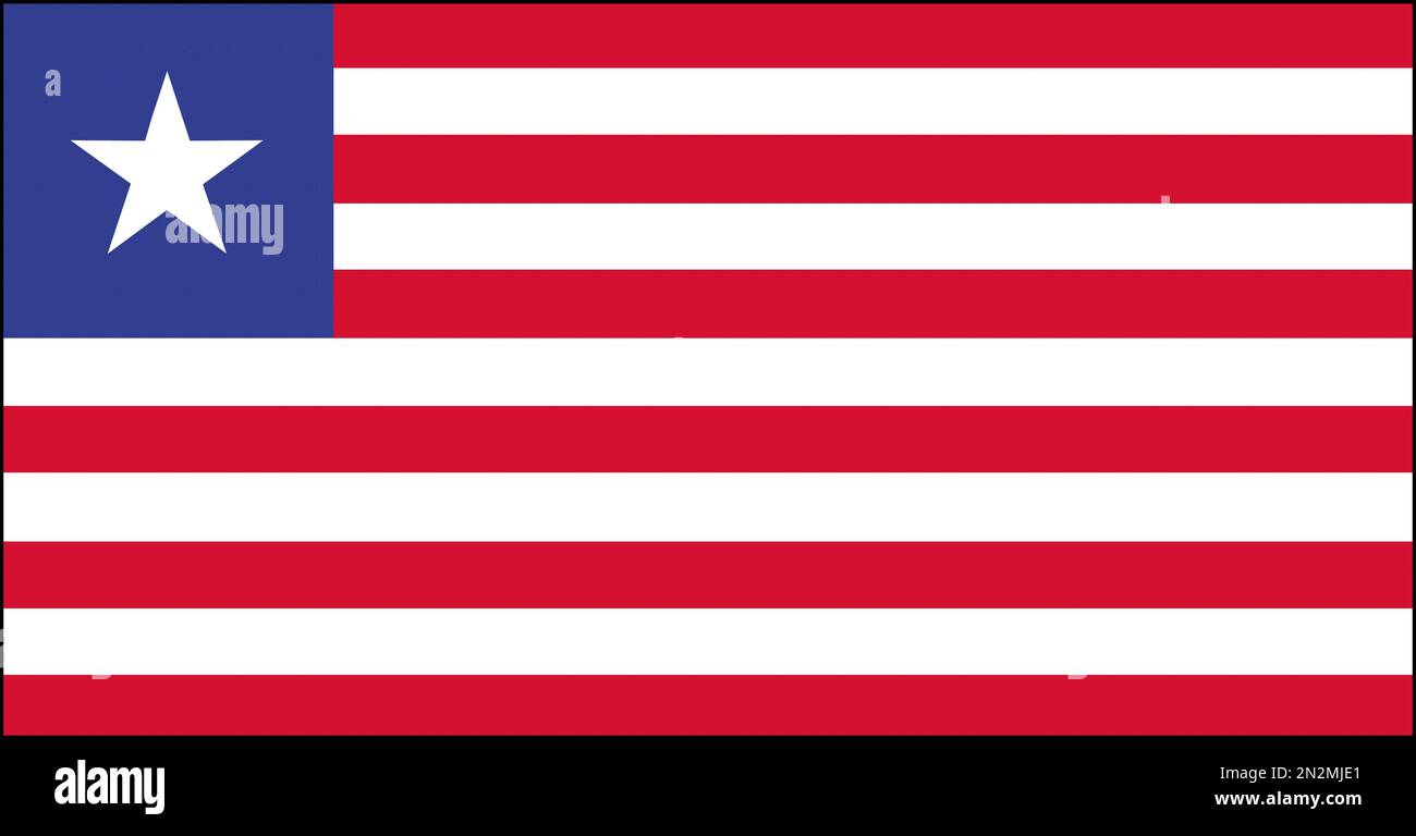 Nationalfahne Fahne Flagge Liberia Stock Photo