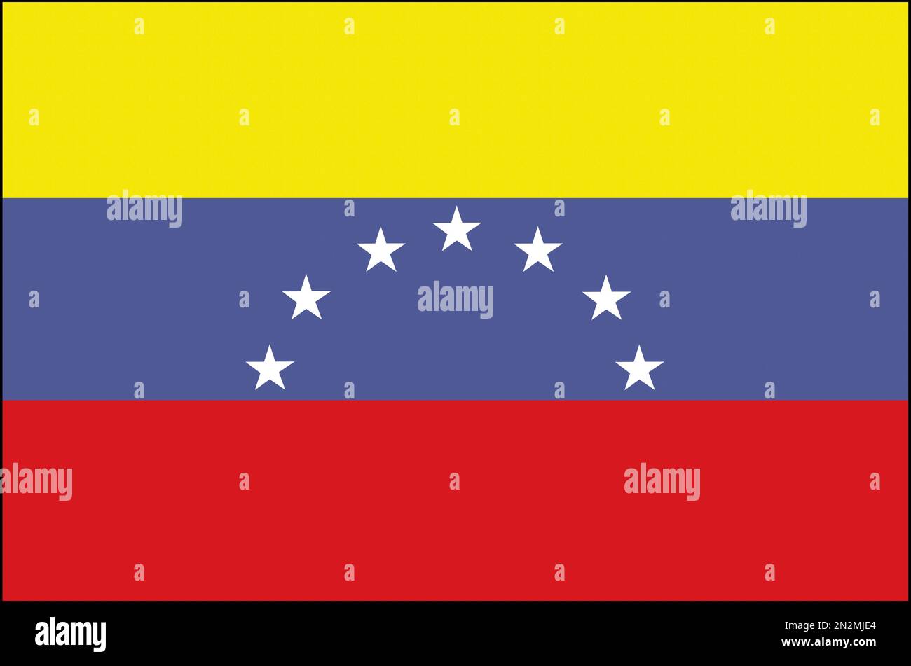 Flagge Fahne Nationalfahne Venezuela Stock Photo