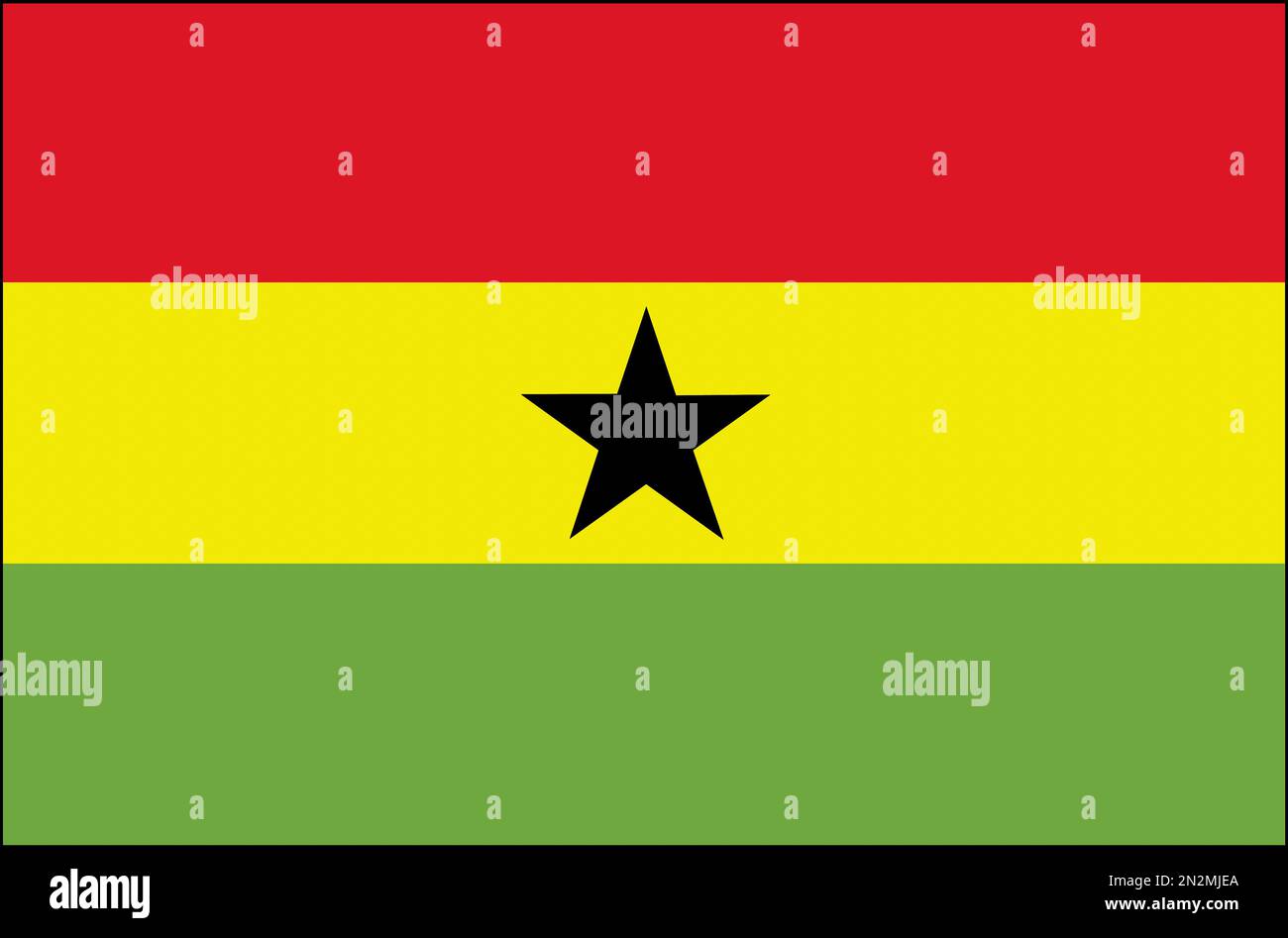 Flagge Fahne Nationalfahne Ghana Stock Photo