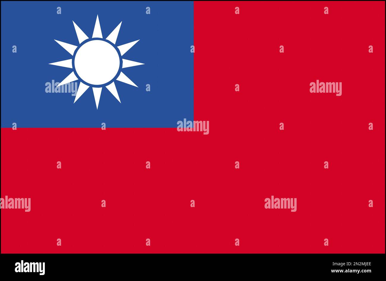 Taiwan Flaggen Aufkleber 4,5 X 3 Cm – Wetterfester Autoaufkleber Aus Deutscher Qualitätsfolie