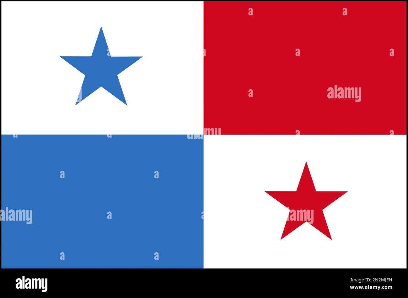 Flagge Fahne Nationalfahne Panama Stock Photo