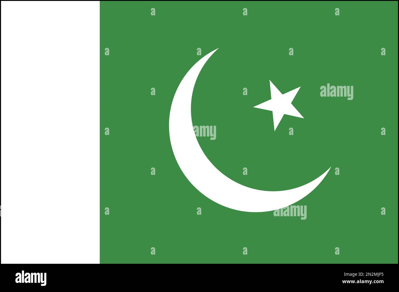 Flagge Fahne Nationalfahne Pakistan Stock Photo