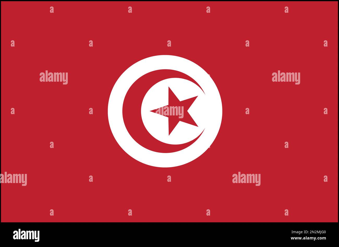 Fahne Flagge Tunesien Tunesia Stock Photo