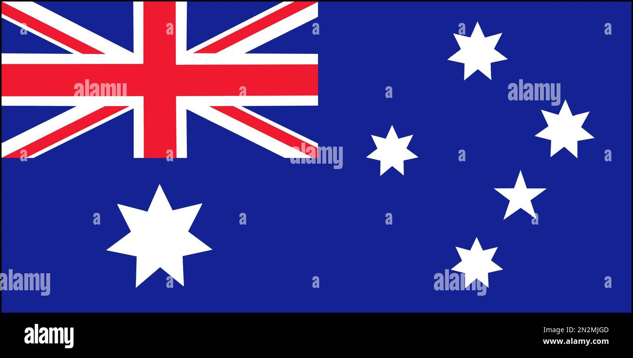 Flagge Fahne : Australien Stock Photo