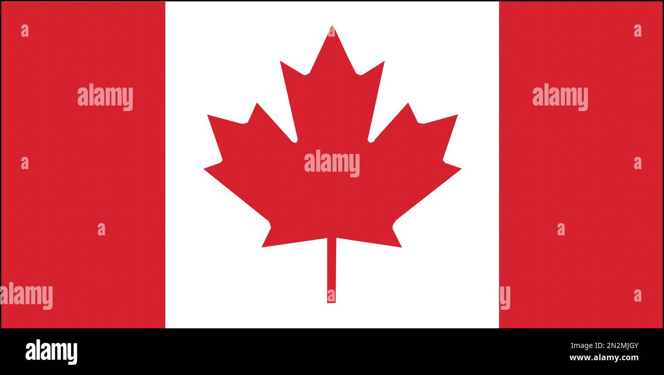 Fahne Flagge Canada Kanada Stock Photo