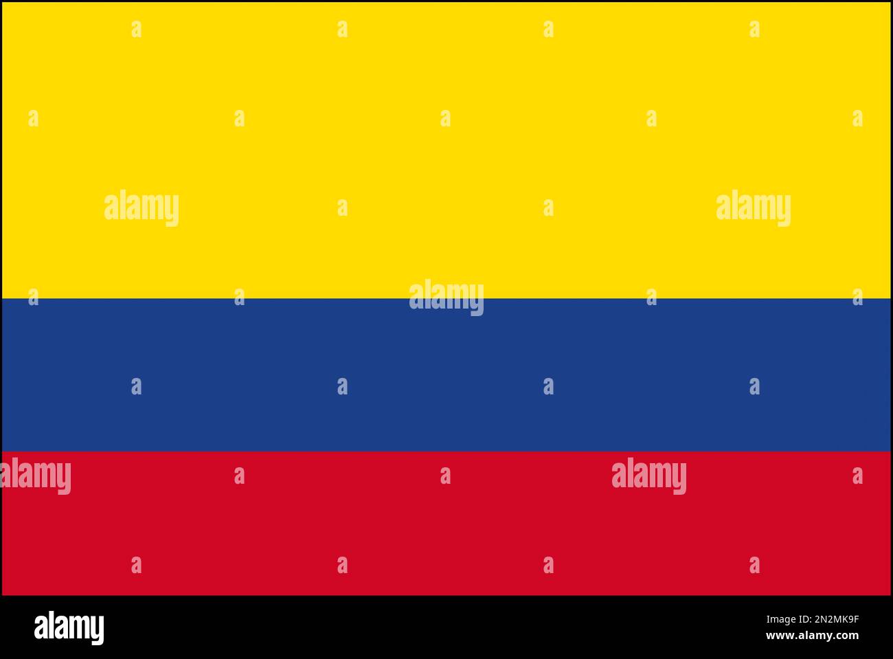 Fahne Flagge Kolumbien Stock Photo