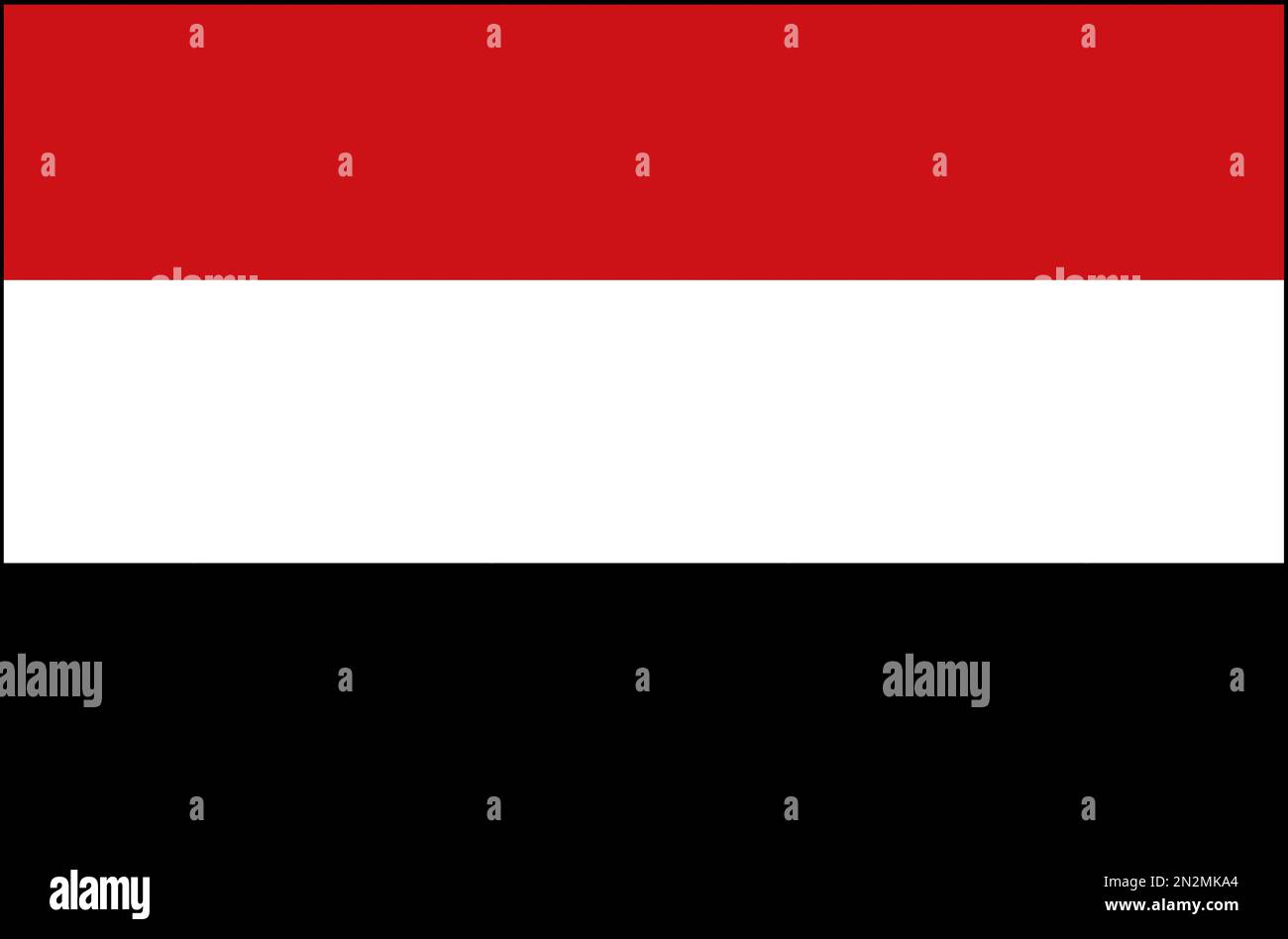 Fahne Flagge Jemen Stock Photo
