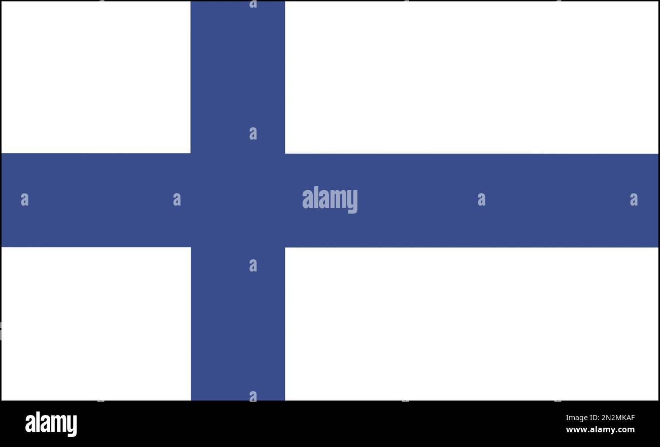 Fahne Flagge Finnland Stock Photo