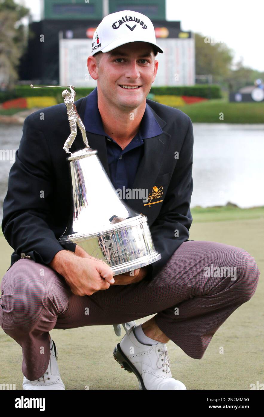 Tournament winner Matt Every poses with the trophy following the final