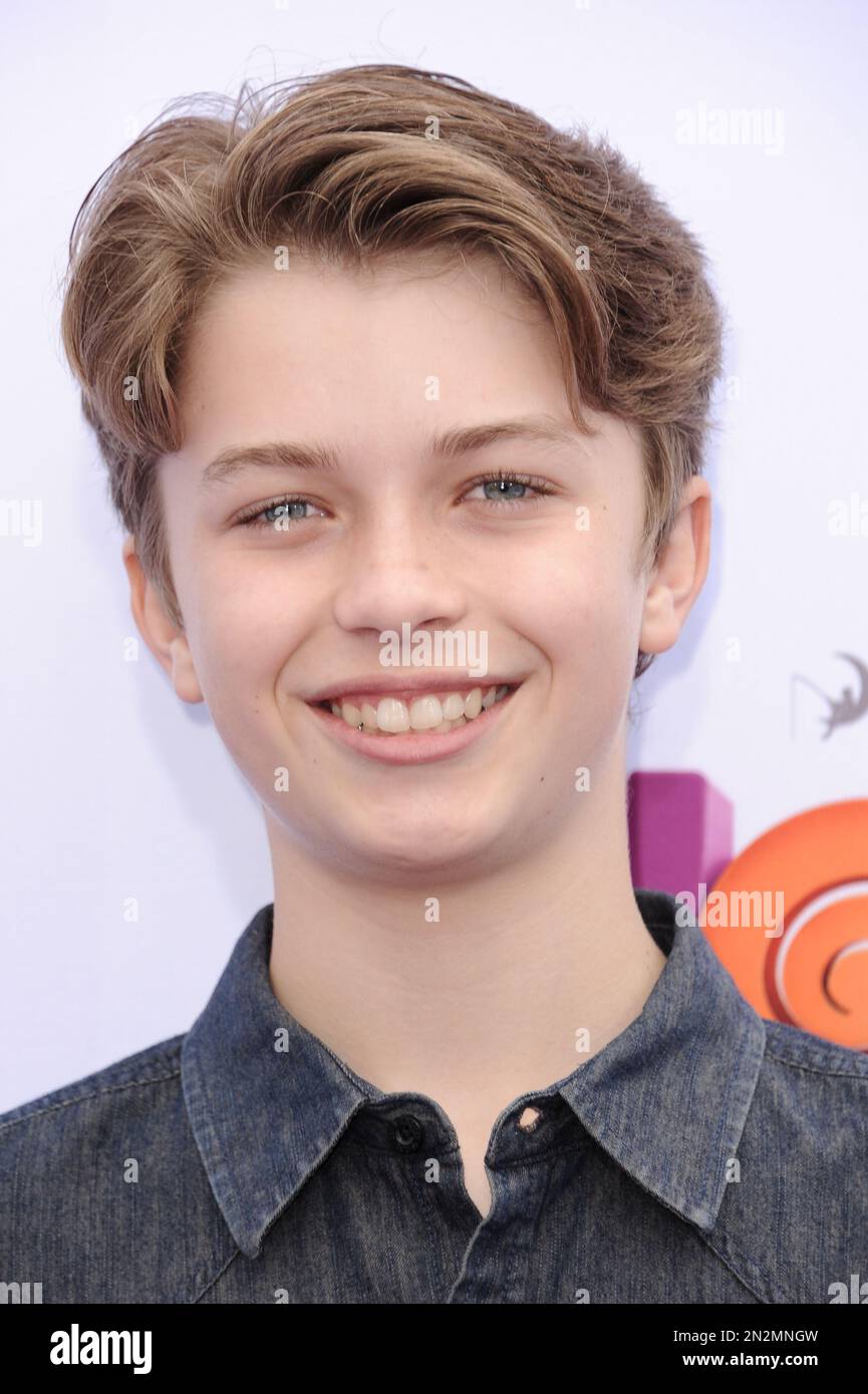 Jacob Hopkins arrives at the LA Premiere Of "Home" held at the Regency