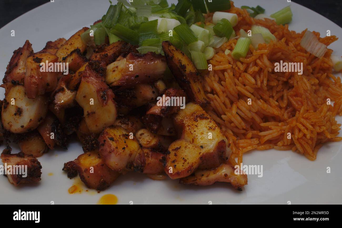 Fried squid tentacles Stock Photo Alamy