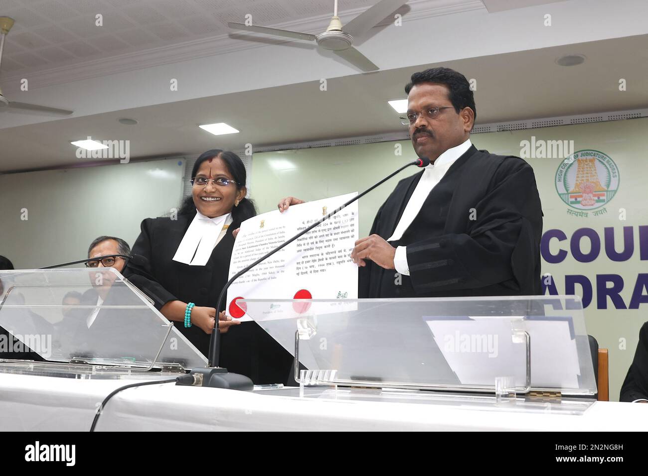 Five hon’ble additional Judges have been sworn in today to the High Court of Madras, by Hon’ble