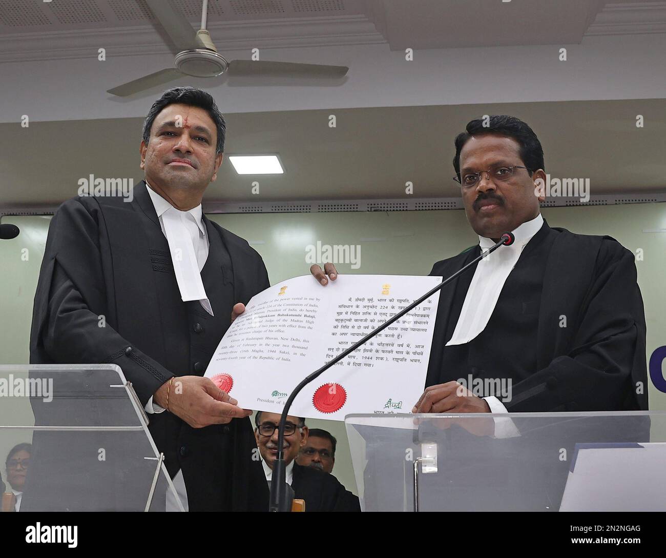 Five hon ble additional judges have been sworn in today to the high