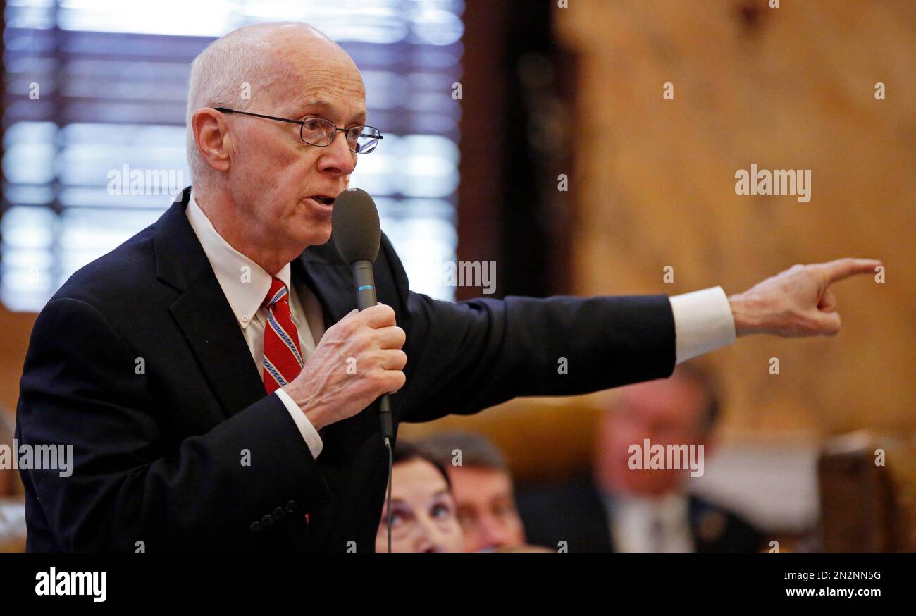 Rep. Cecil Brown, DJackson, questions House Ways and Means Committee Chairman Jeff Smith, R