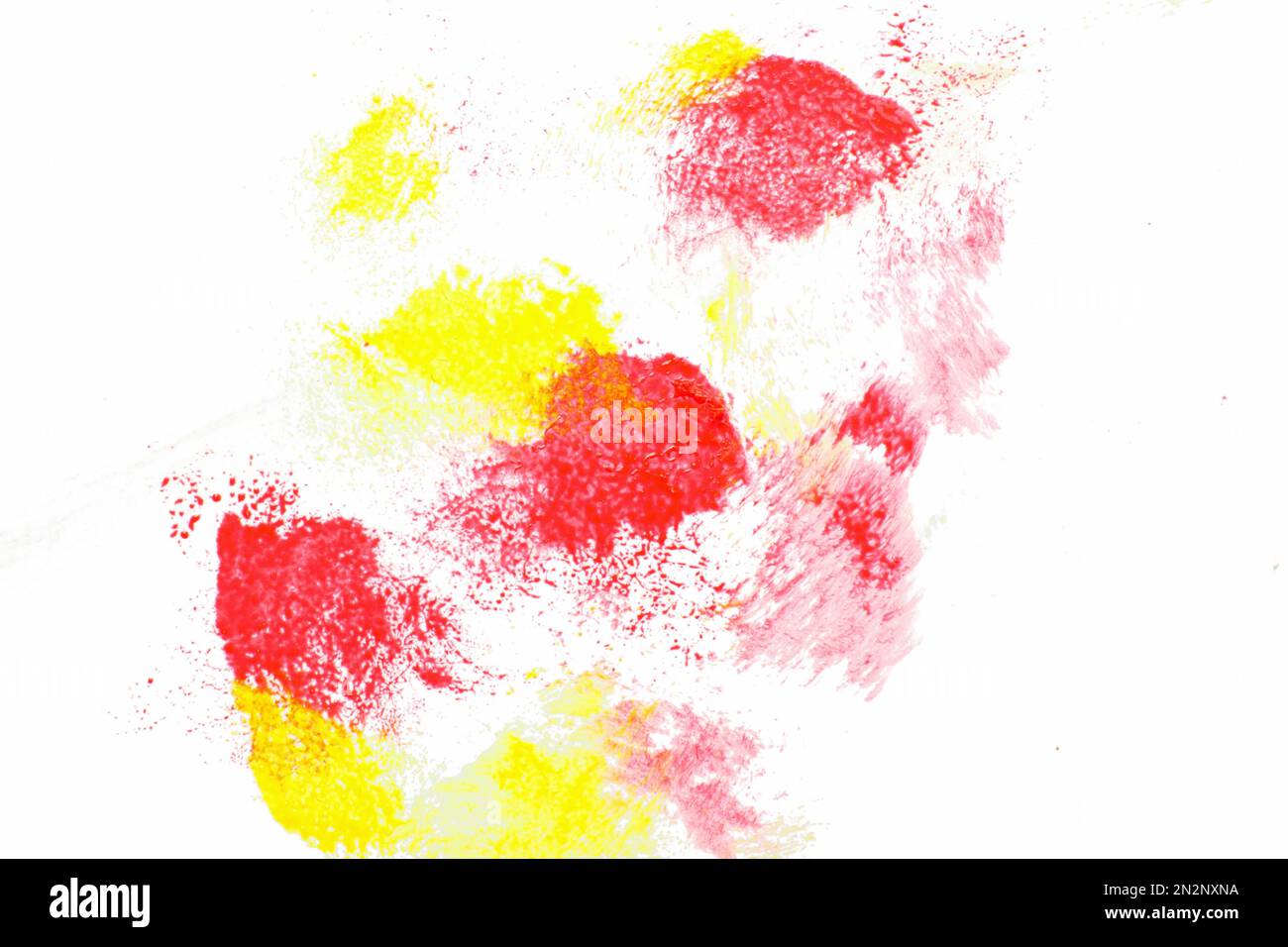 Creative abstract painting, red and yellow spots Stock Photo - Alamy