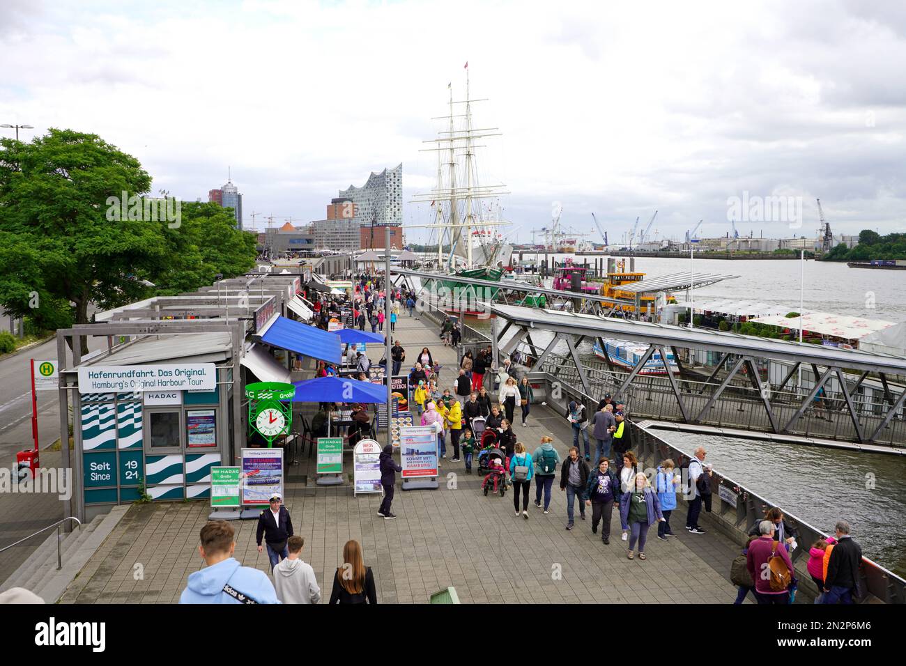 HAMBURG, GERMANY - JULY 6, 2022: People ready for the Hamburg's ...