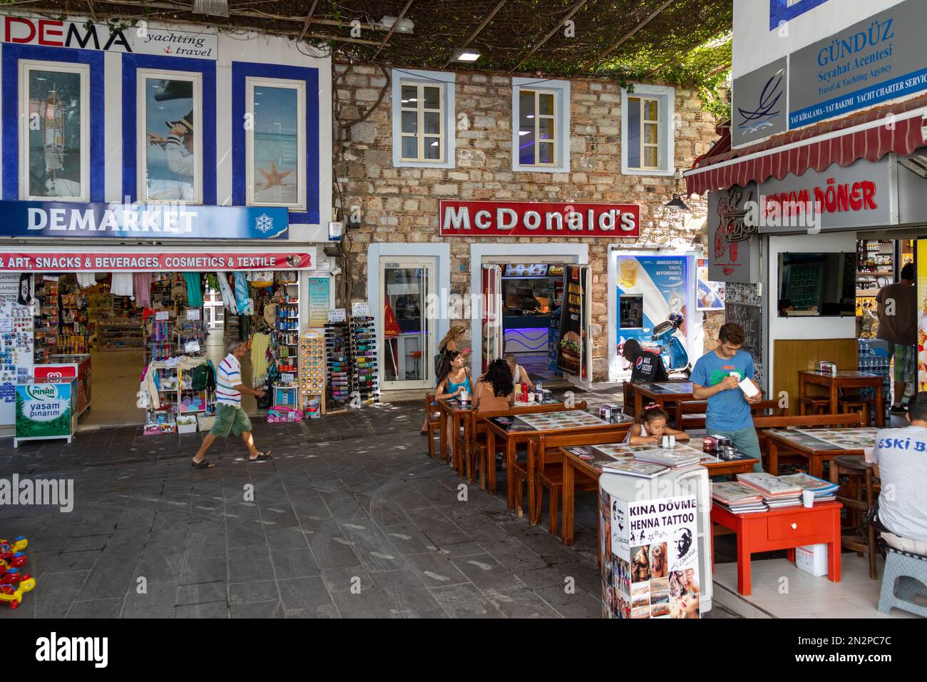 McDonald's in Bodrum, Turkey Stock Photo