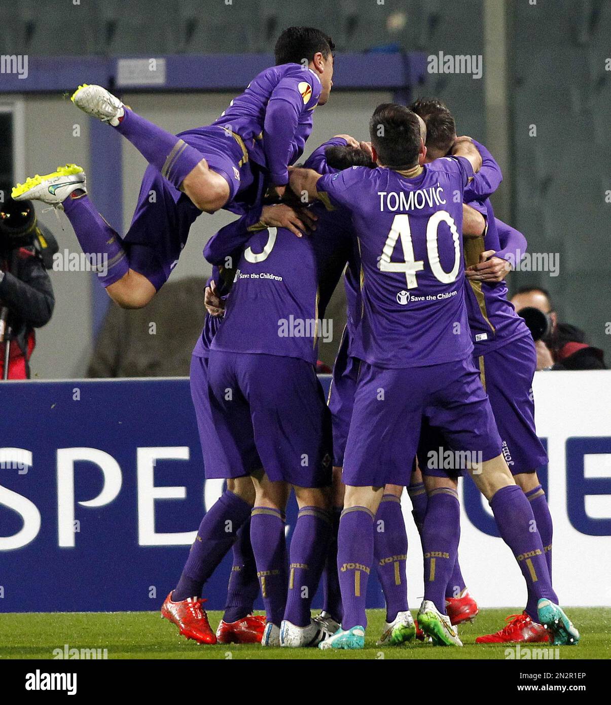 Josip Ilicic of Fiorentina during the Europa League 2014- 2015,Fiorentina -  AS Roma Stade Artemio-Franchi, Florence on March 12 2015 in Florence ,  Italie - Photo Laurent Lairys / DPPI Stock Photo - Alamy