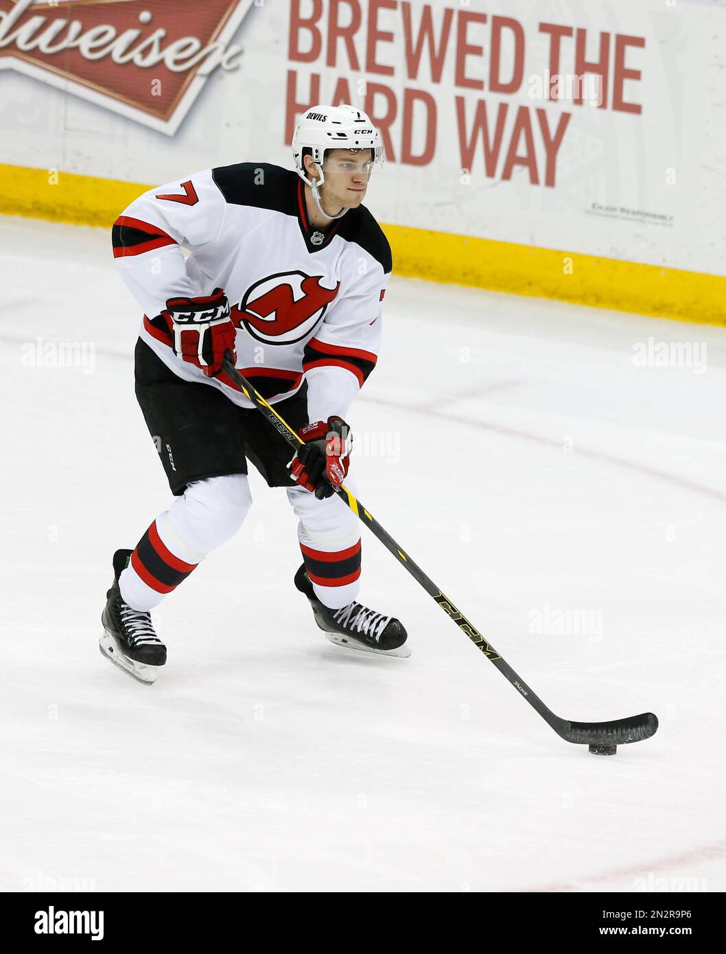 NHL player profile photo on New Jersey Devils' goalie Martin Brodeur during  a recent game in Calgary, Alberta. The Canadian Press Images/Larry  MacDougal (Canadian Press via AP Images Stock Photo - Alamy